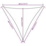 vidaXL Voile de parasol tissu oxford triangulaire 5x5x5 m blanc