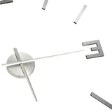 vidaXL Horloge murale 3D Design moderne Argenté 100 cm XXL