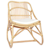 vidaXL Chaise en rotin Gris Lin