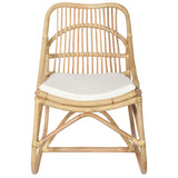 vidaXL Chaise en rotin Gris Lin