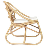 vidaXL Chaise en rotin Gris Lin