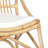 vidaXL Chaise en rotin Gris Lin