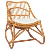 vidaXL Chaise en rotin Gris Lin