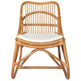 vidaXL Chaise en rotin Gris Lin