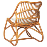 vidaXL Chaise en rotin Gris Lin