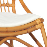 vidaXL Chaise en rotin Gris Lin