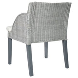 vidaXL Chaises à manger avec coussins lot de 2 rotin naturel