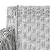 vidaXL Chaises à manger avec coussins lot de 2 rotin naturel