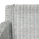 vidaXL Chaises à manger avec coussins lot de 2 rotin naturel