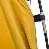 vidaXL Tente de douche WC Dressing Jaune