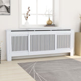 vidaXL Cache-radiateurs 2 pcs blanc MDF 172 cm