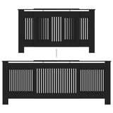 vidaXL Cache-radiateurs 2 pcs blanc MDF 172 cm
