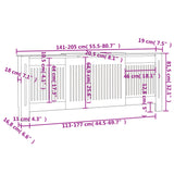 vidaXL Cache-radiateurs 2 pcs blanc MDF 172 cm