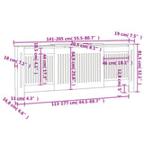 vidaXL Cache-radiateurs 2 pcs blanc MDF 172 cm