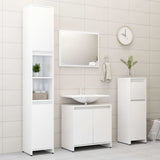 vidaXL Ensemble de meubles de bain 4pcs Blanc brillant Bois ingénierie (plusieurs options disponibles)