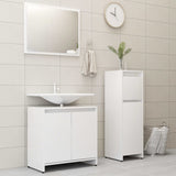 vidaXL Ensemble de meubles de bain 3 pcs Blanc Bois d'ingénierie (plusieurs options disponibles)