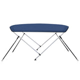 vidaXL Auvent bimini à 3 arceaux Bleu 183x140x137 cm