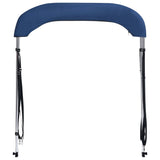 vidaXL Auvent bimini à 3 arceaux Bleu 183x140x137 cm