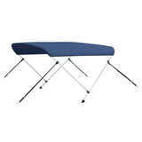 vidaXL Auvent bimini à 3 arceaux Bleu 183x140x137 cm