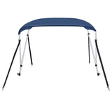 vidaXL Auvent bimini à 3 arceaux Bleu 183x140x137 cm