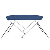 vidaXL Auvent bimini à 3 arceaux Bleu 183x140x137 cm
