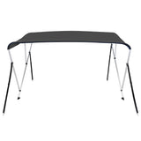 vidaXL Auvent bimini à 3 arceaux Bleu 183x140x137 cm