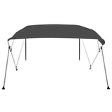vidaXL Auvent bimini à 3 arceaux Bleu 183x140x137 cm