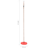 vidaXL Balançoire à plaque 200 cm Rouge