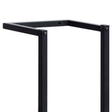 vidaXL Porte-serviette Noir 25x20x95 cm Fer
