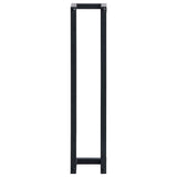 vidaXL Porte-serviette Noir 25x20x95 cm Fer