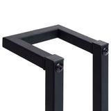 vidaXL Porte-serviette Noir 25x20x95 cm Fer