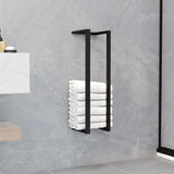 vidaXL Porte-serviette Noir 25x20x95 cm Fer