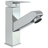 vidaXL Robinet de lavabo rétractable de bain Argenté 157x172 mm