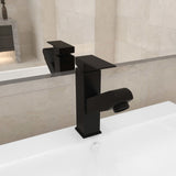 vidaXL Robinet de lavabo rétractable de bain Argenté 157x172 mm