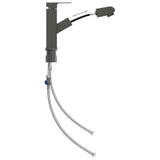 vidaXL Robinet de lavabo rétractable de bain Argenté 157x172 mm