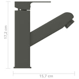 vidaXL Robinet de lavabo rétractable de bain Argenté 157x172 mm