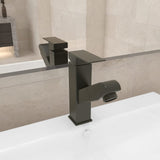 vidaXL Robinet de lavabo rétractable de bain Argenté 157x172 mm