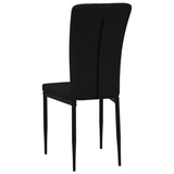 vidaXL Chaises à manger lot de 4 Noir Velours