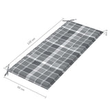 vidaXL Banc de jardin pliable avec coussin 118 cm Bambou