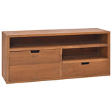 vidaXL Meuble TV 110x30x40 cm Bois de teck massif