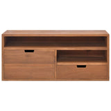 vidaXL Meuble TV 110x30x40 cm Bois de teck massif