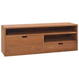 vidaXL Meuble TV 110x30x40 cm Bois de teck massif (plusieurs options disponibles)