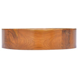 vidaXL Lavabo Bois de teck massif Φ40x10 cm