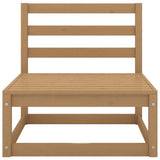 vidaXL Salon de jardin 3 pcs marron miel bois de pin massif