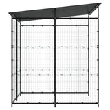 vidaXL Abri à vélo 190x190x222 cm Acier Noir
