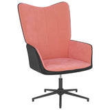 vidaXL Chaise de relaxation avec tabouret Blanc crème Velours et PVC