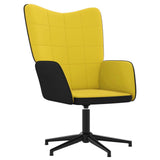 vidaXL Chaise de relaxation avec tabouret Blanc crème Velours et PVC