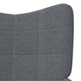 vidaXL Chaise de relaxation avec tabouret Vert Tissu