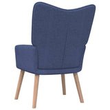 vidaXL Chaise de relaxation avec tabouret Vert Tissu