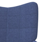 vidaXL Chaise de relaxation avec tabouret Vert Tissu